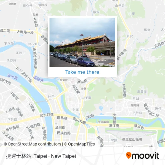 捷運士林站 map