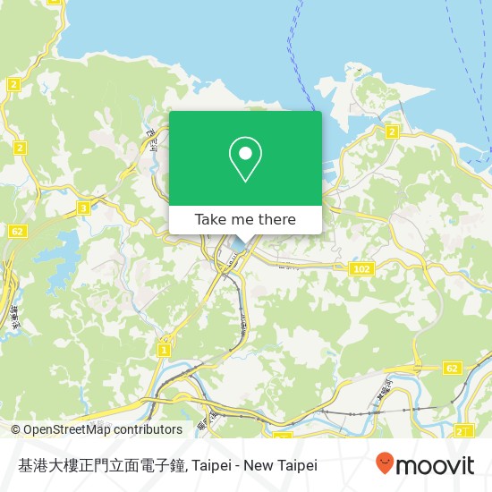 基港大樓正門立面電子鐘 map