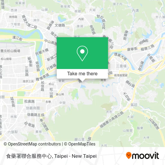 食藥署聯合服務中心地圖