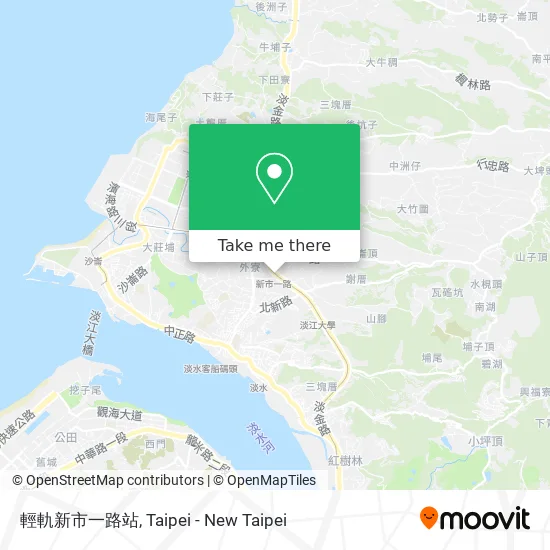 輕軌新市一路站 map
