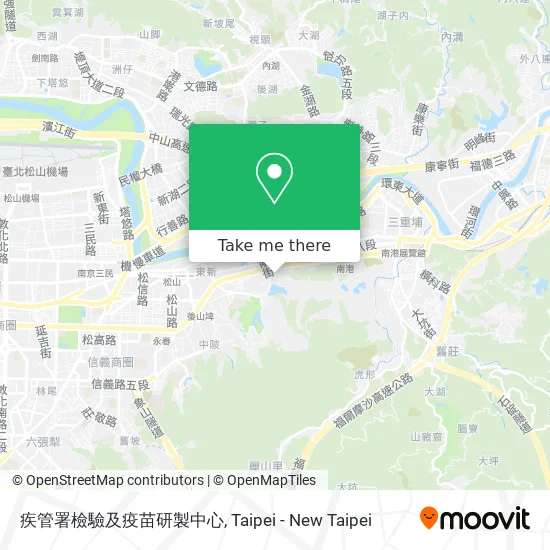 疾管署檢驗及疫苗研製中心 map