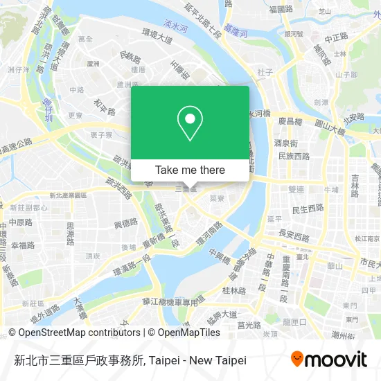 新北市三重區戶政事務所地圖