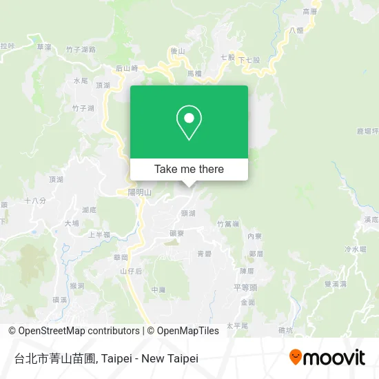台北市菁山苗圃地圖