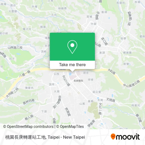 桃園長庚轉運站工地 map