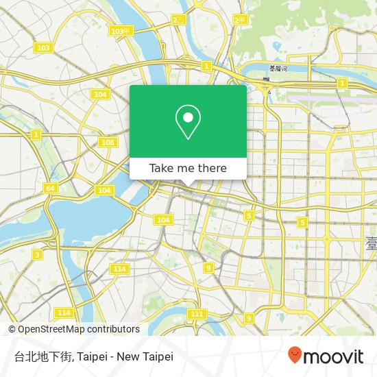 台北地下街地圖