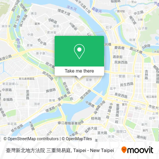 臺灣新北地方法院 三重簡易庭地圖