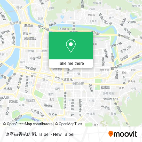 遼寧街香菇肉粥地圖