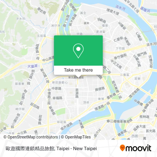 歐遊國際連鎖精品旅館地圖