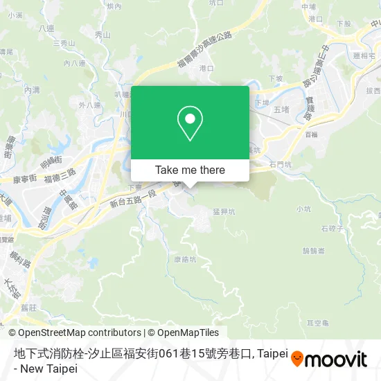 地下式消防栓-汐止區福安街061巷15號旁巷口 map