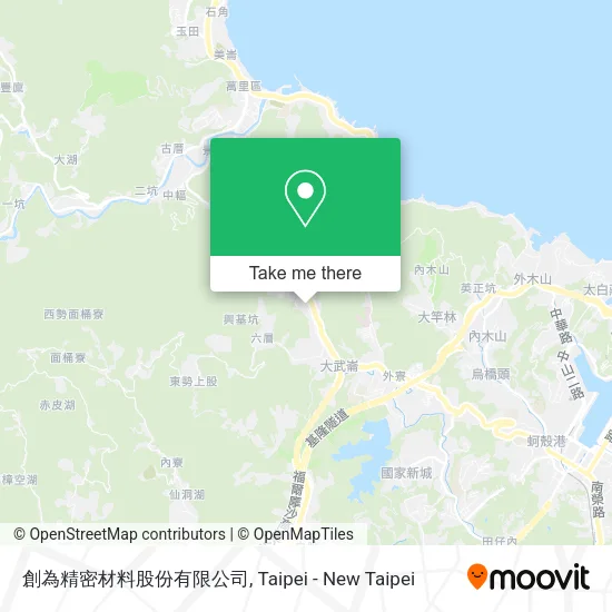 創為精密材料股份有限公司地圖