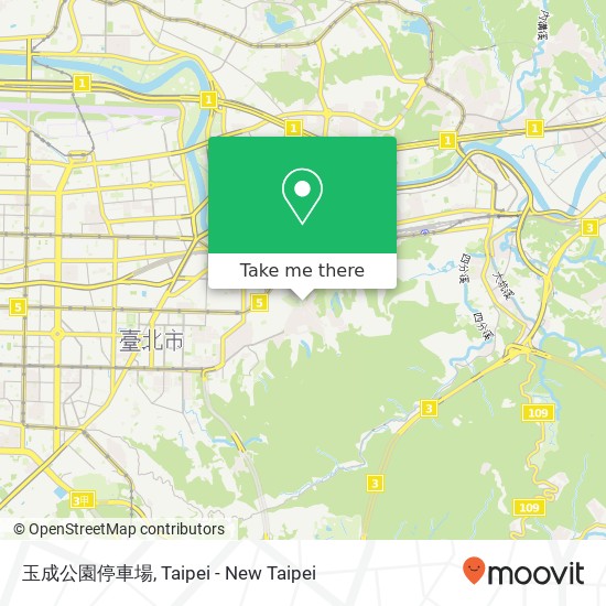 玉成公園停車場 map