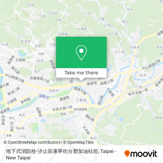 地下式消防栓-汐止區康寧街台塑加油站前 map