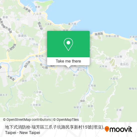 地下式消防栓-瑞芳區三爪子坑路民享新村15號(埋沒) map
