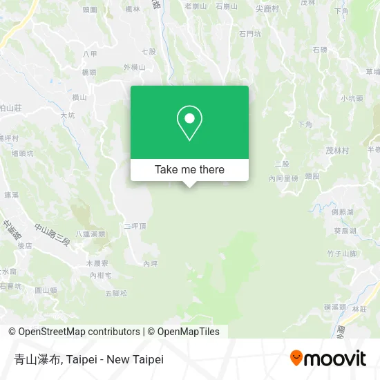 青山瀑布 map