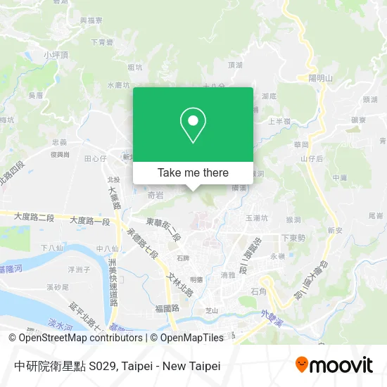 中研院衛星點 S029地圖