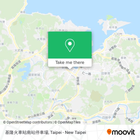 基隆火車站南站停車場 map