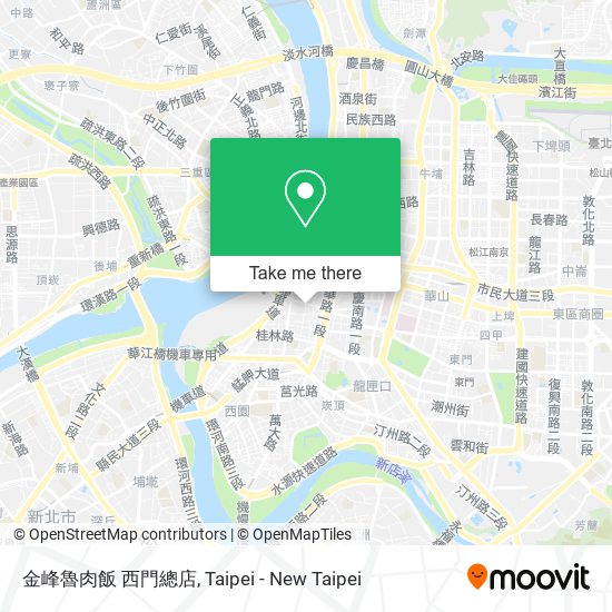 金峰魯肉飯 西門總店 map