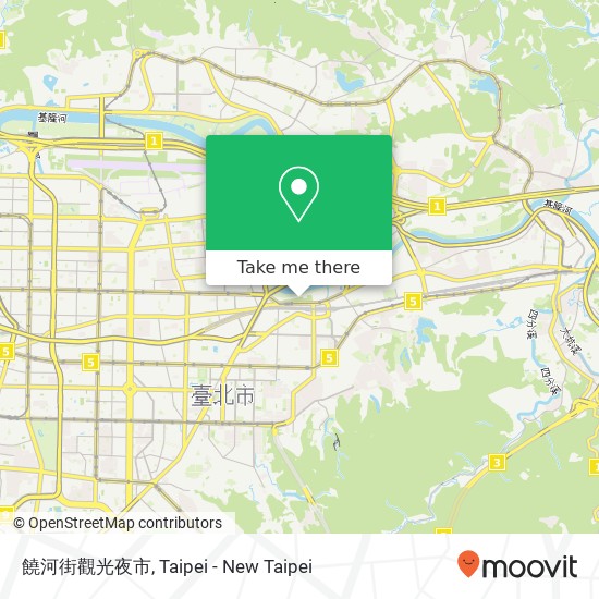 饒河街觀光夜市 map