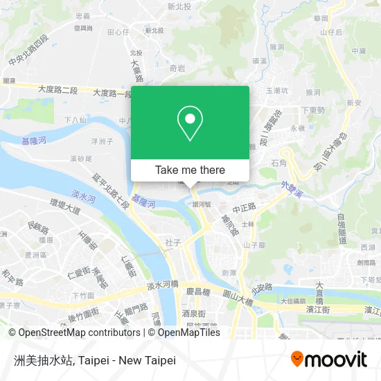 洲美抽水站 map