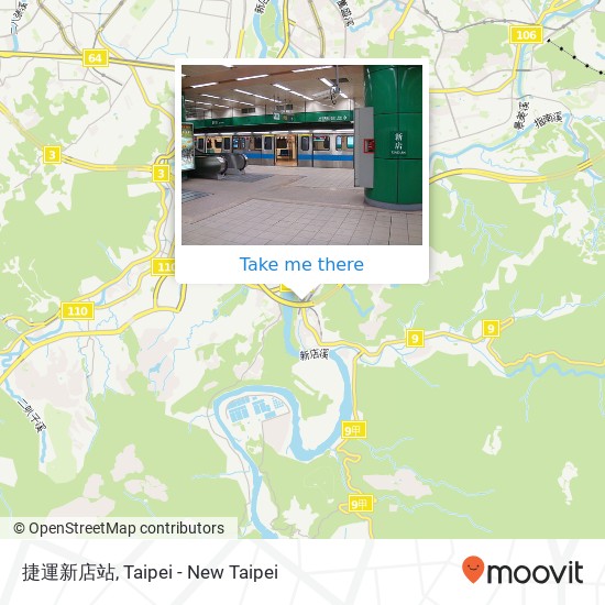捷運新店站 map