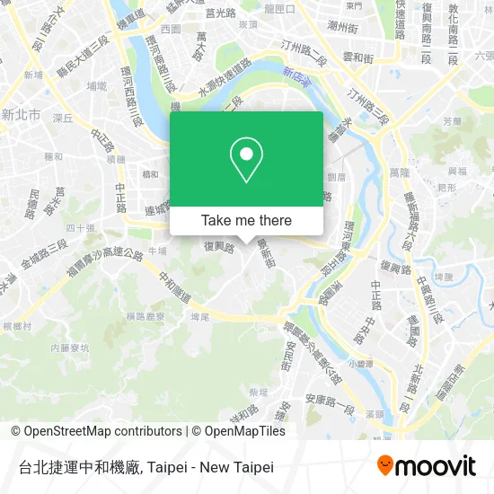 台北捷運中和機廠地圖