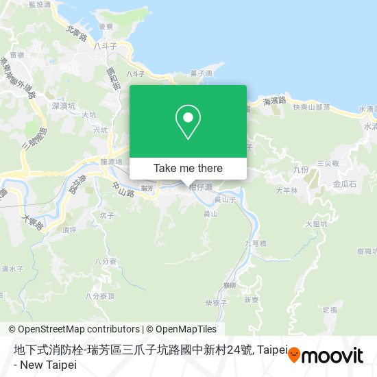 地下式消防栓-瑞芳區三爪子坑路國中新村24號地圖