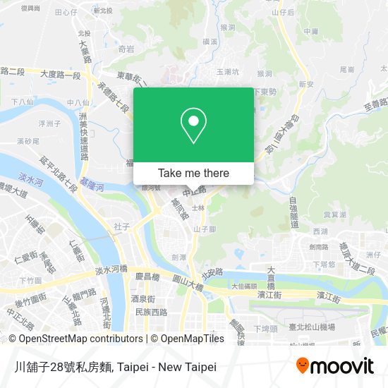 川舖子28號私房麵地圖