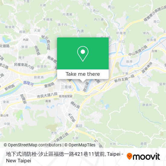 地下式消防栓-汐止區福德一路421巷11號前 map