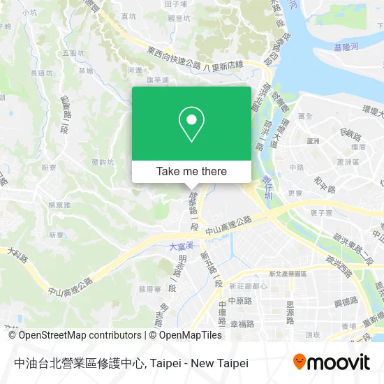 中油台北營業區修護中心地圖