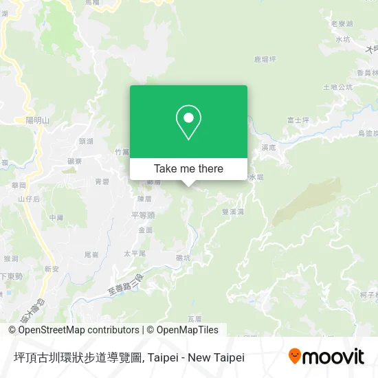 坪頂古圳環狀步道導覽圖地圖