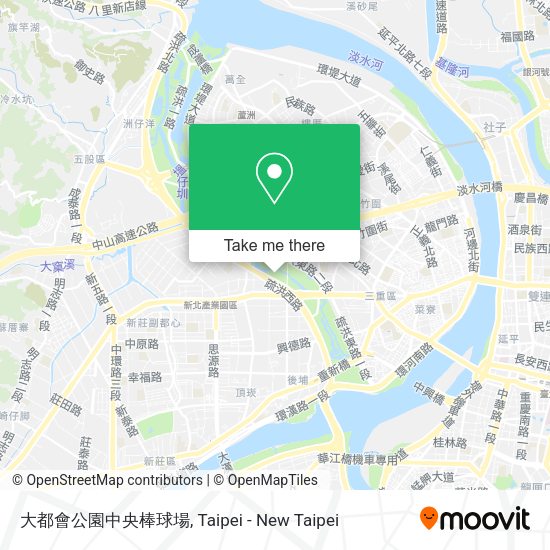 大都會公園中央棒球場 map