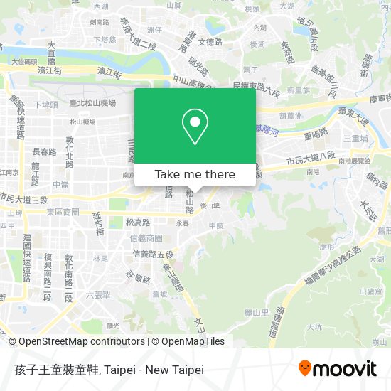 孩子王童裝童鞋 map