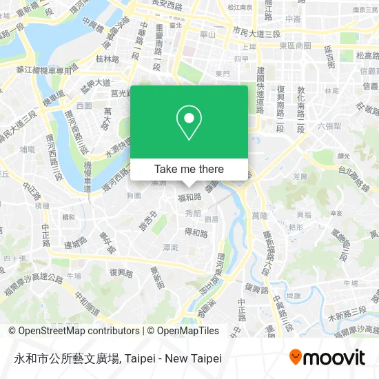 永和市公所藝文廣場地圖