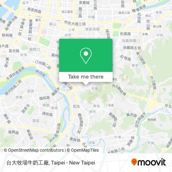 台大牧場牛奶工廠 map
