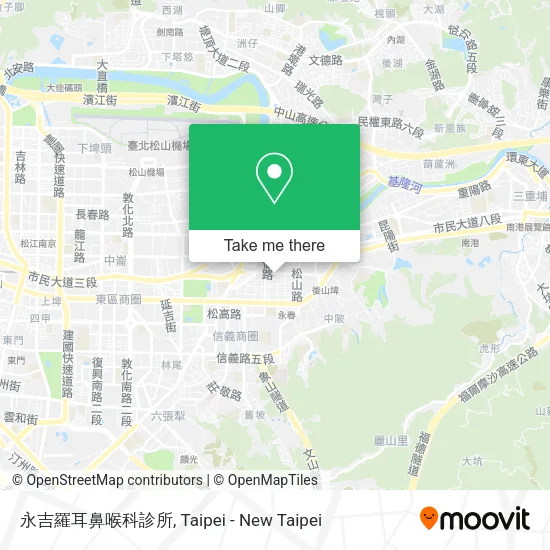 永吉羅耳鼻喉科診所地圖