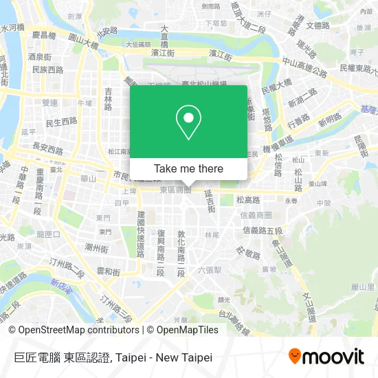 巨匠電腦 東區認證地圖