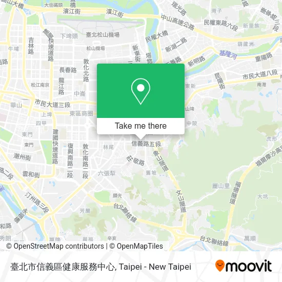 臺北市信義區健康服務中心地圖