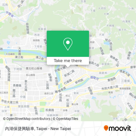 內湖保捷興驗車 map