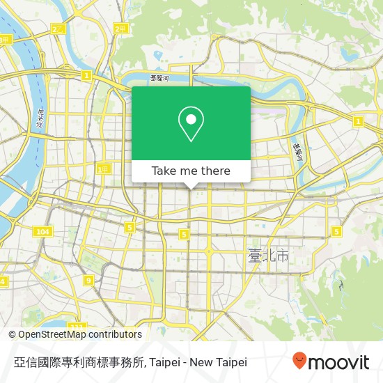 亞信國際專利商標事務所 map