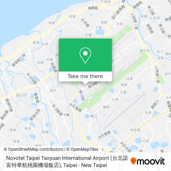 Novotel Taipei Taoyuan International Airport (台北諾富特華航桃園機場飯店)地圖