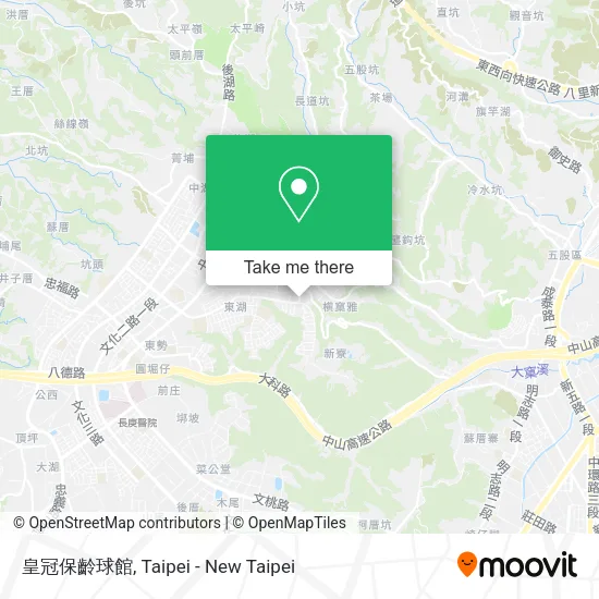 皇冠保齡球館地圖