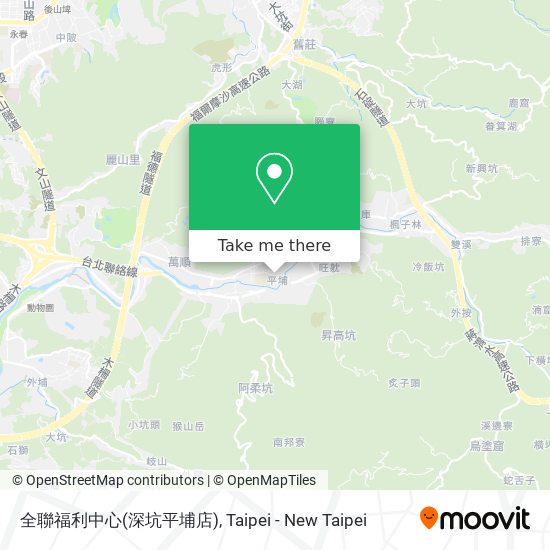 全聯福利中心(深坑平埔店) map