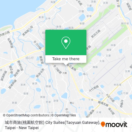 城市商旅(桃園航空館) City Suites(Taoyuan Gateway) map