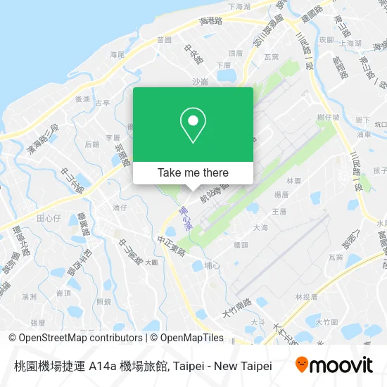 桃園機場捷運 A14a 機場旅館 map