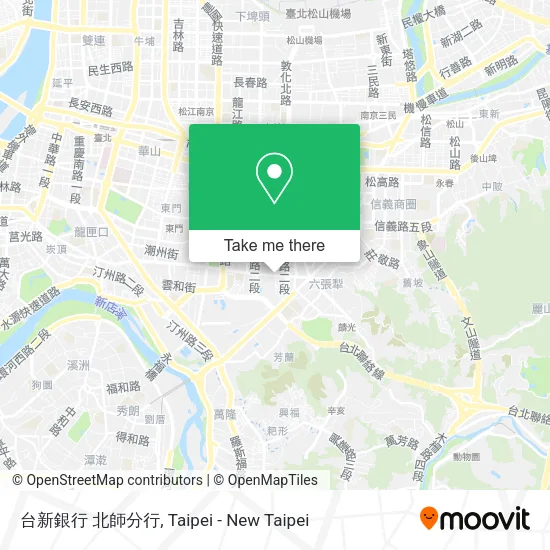 台新銀行 北師分行地圖