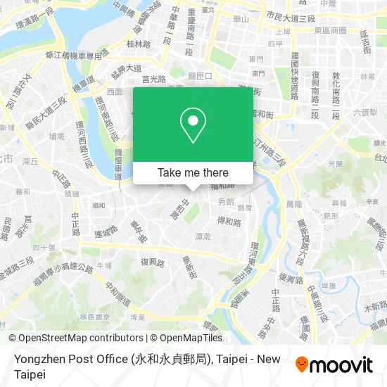 Yongzhen Post Office (永和永貞郵局) map