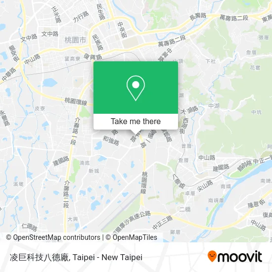 凌巨科技八德廠地圖