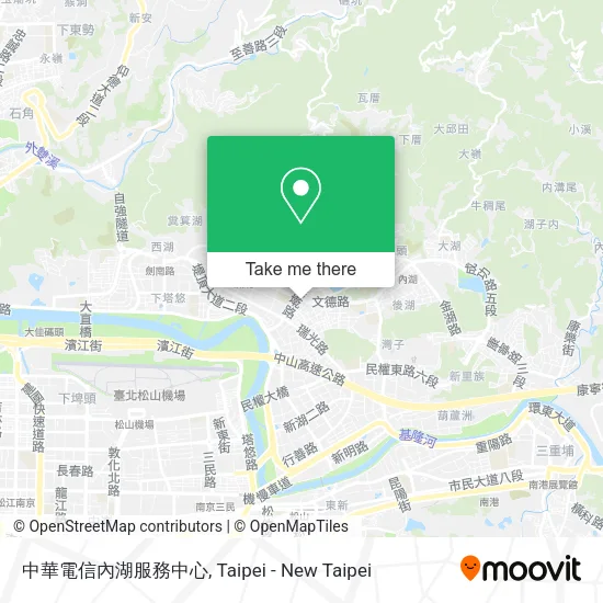 中華電信內湖服務中心地圖