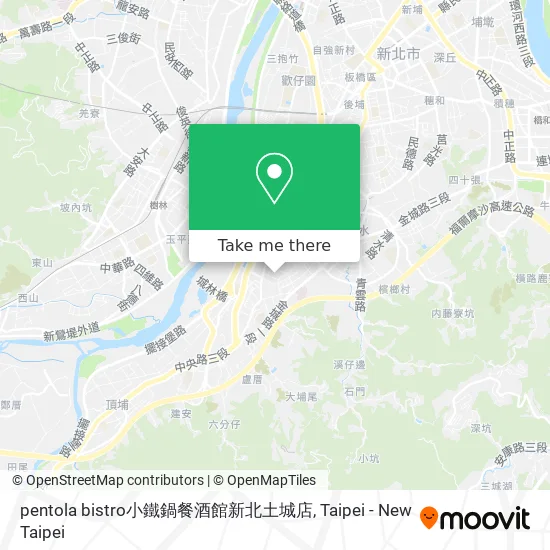 pentola bistro小鐵鍋餐酒館新北土城店地圖