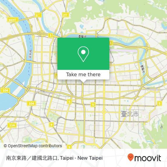 南京東路／建國北路口 map